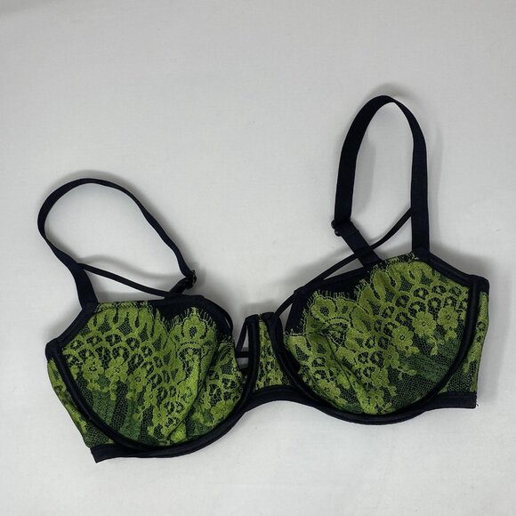 Agent Provocateur Electra Green Black Bra 36DD - Picture 9 of 14
